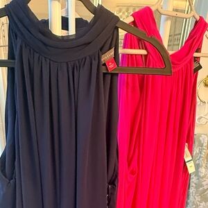 2 NWT Navy and Pink Jumpsuits $75 EACH. READ DESCRIPTION CAREFULLY.